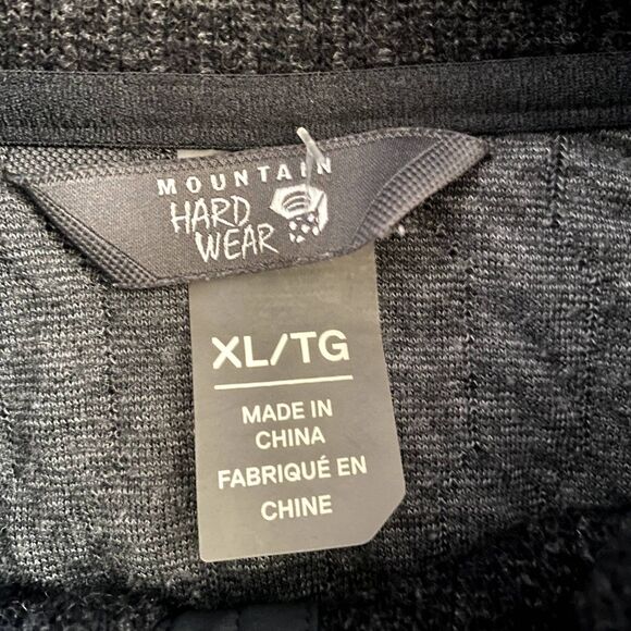 Mountain Hardwear Full Zip Jacket Wool Polyester Blend Black Women's Size XL - Picture 4 of 5